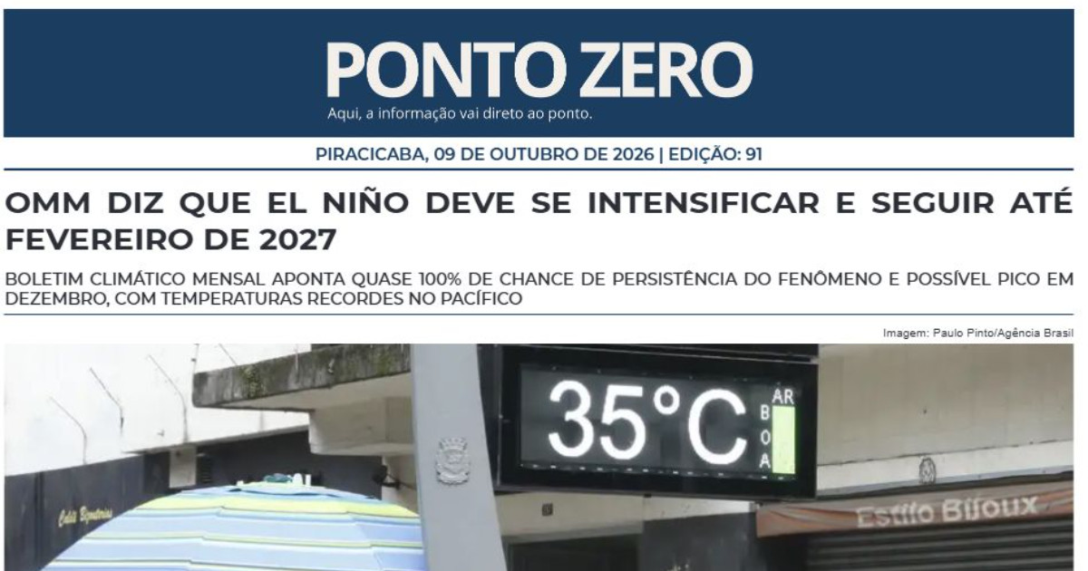 Capa de JornalPontoZero - Ed. 91 - 09-10-2026